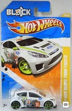 1/64  11 Ken Block Ford Fiesta weiß Hot Wheels 2011 HW Premiere V0036 - Mini Car