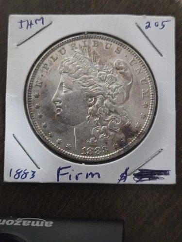 1883-P Morgan 90% Silver Dollar -BU-Very Nice Luster!