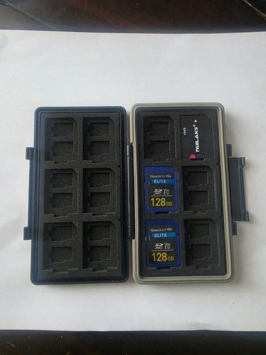 JJC Memory Card Case. 2 Team Group Inc 128GB. 1 Nuilaks 512GB Micro SD Card