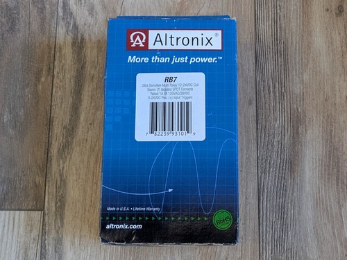 Altronix RB7 Ultra Sensative Mukti Relay 7X SPDT Contacts 12-24 VDC Coil + Input - Picture 1 of 2