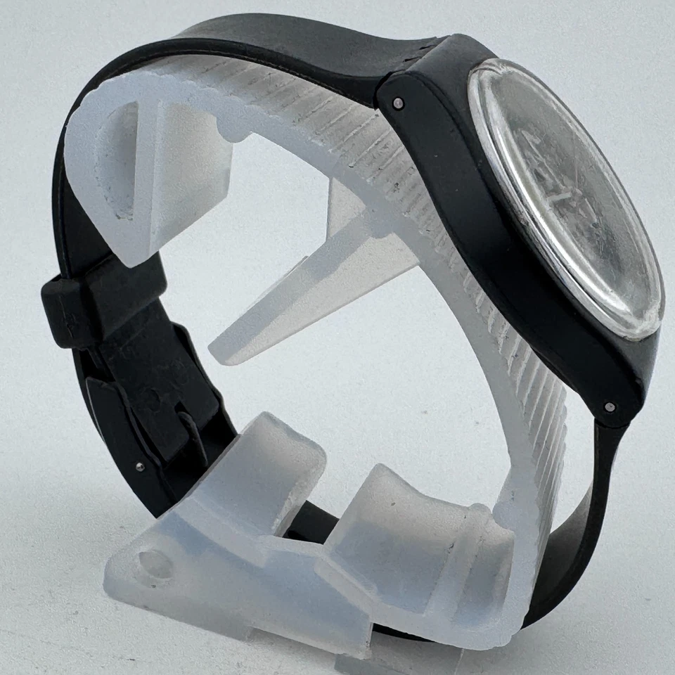 Reloj de Cuarzo Suizo Swatch HIGH TECH 2 GA101 Hombres Negro Esqueleto Batería Nueva De Colección Foto 3 de 4