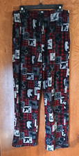 Soft Plush Drawstring Pajama Bottoms With Pockets Size Medium Outdoor Theme 5.00