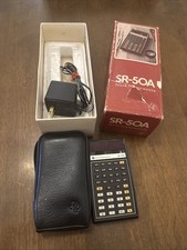 Vintage Texas Instruments SR-50A Calculator W/ Box Bag FOR PARTS OR REPAIR