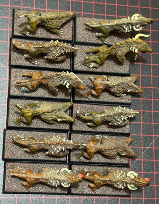 Figurines Warhammer - Molosse Du Chaos Flesh Hound - Métal - Citadel - Old World - Démontées