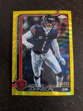2025 Topps Chrome Football Yellow Wave Refractor Jaylon Johnson /275 🔥💪