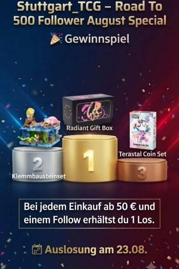 Ab 50€ und einem Follow gibts ein Los