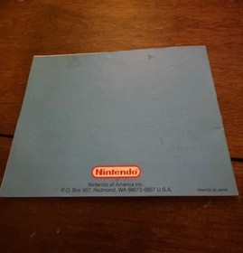 To The Earth Nintendo NES Instruction Manual Booklet ONLY - Vintage - Rare