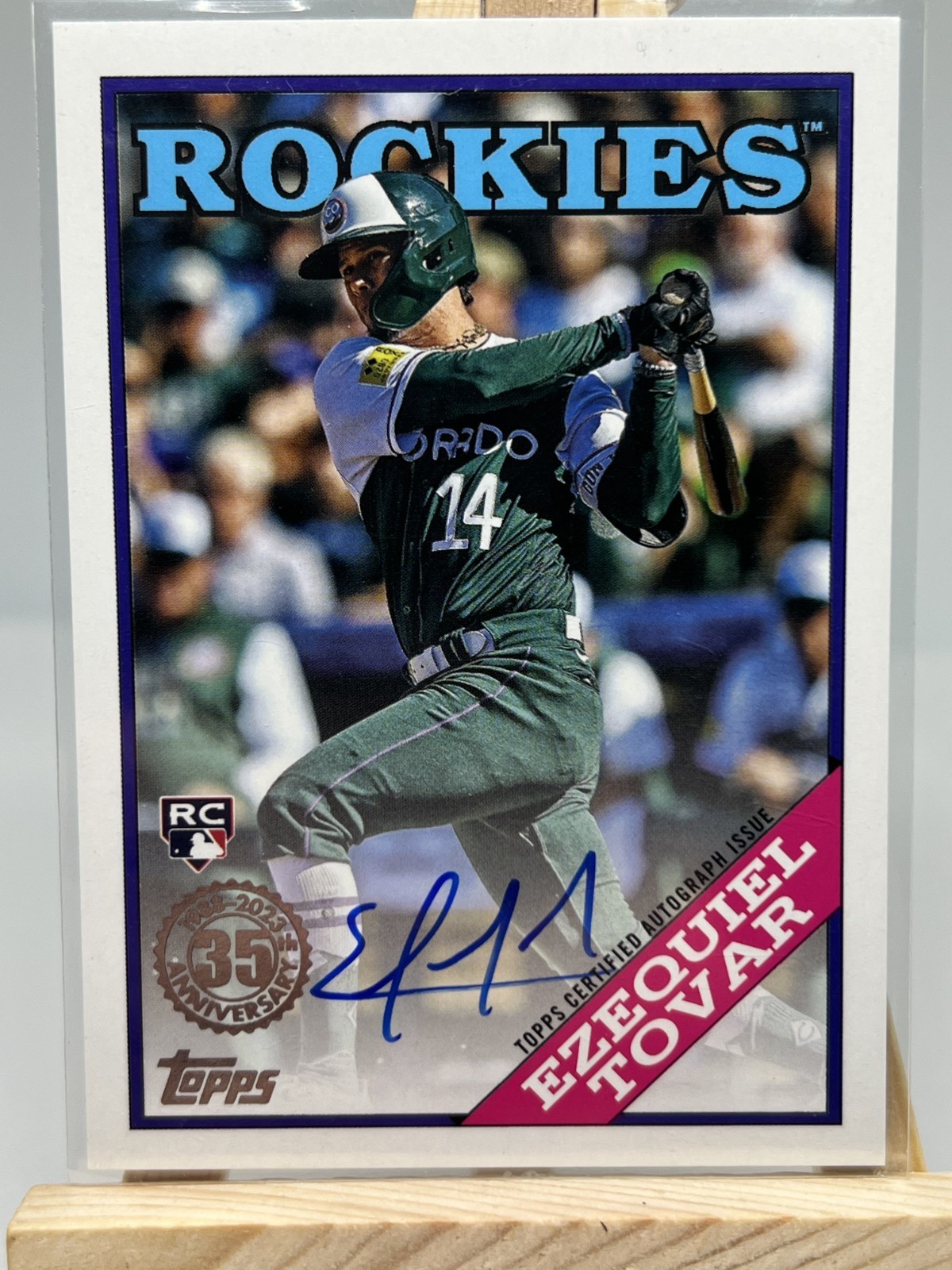 2023 Topps Update - 1988 Baseball Autographs Ezequiel Tovar #88BAU-ET (AU, RC)