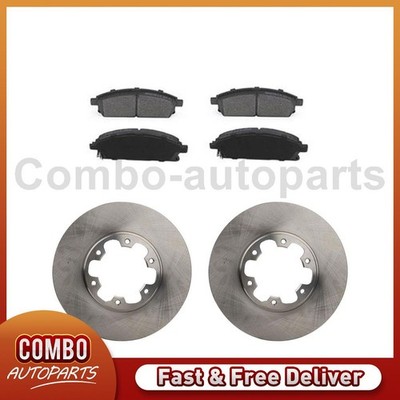 Front Disc Rotors Semi-Metallic Pads for 1997 INFINITI QX4