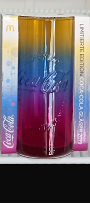 Coca-Cola Regenbogen  Limited Edition 2019 Glas Farbverlauf (Ombre) in OVP 