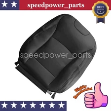 Passenger Side Perforated Leather Top Seat Cover Black Fits 15-19 Subaru Outback