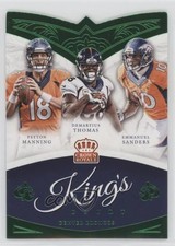 2015 Crown Royale Green Demaryius Thomas Emmanuel Sanders Peyton Manning HOF 0c2