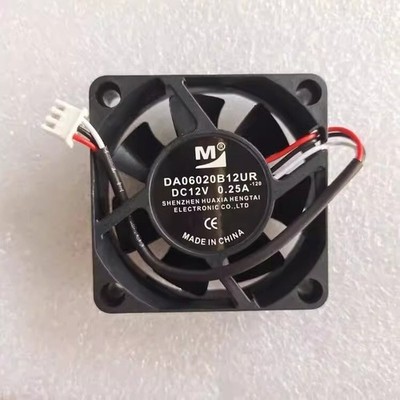 New-Open Box DA06020B12UR-120 6020 DC12V 0.25A 6CM 3-Wire Cooling Fan @zx