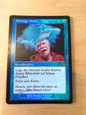 MTG Foil Geistige Notiz Judgment Deutsch No.1 EXC-