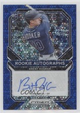 2021 Panini Prizm Rookie Blue Donut Circle 24/60 Brent Rooker #RA-BR Auto 0rm6