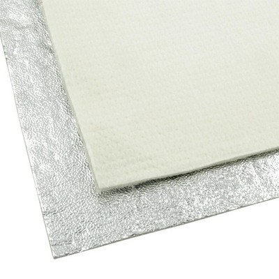 50x100cm Hitzeschutz Matte selbstklebend Aluminium Grobkorn 5mm bis ca. 1000 °C