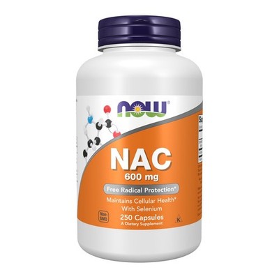 NOW Foods NAC 600mg with Selenium, 250 Veg Capsules - Support Wellness