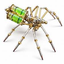 DIY Mechanical Spider Model Kit 3D Puzzle Cyberpunk 90 Metal Parts