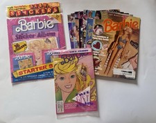 New Barbie Sticker Album Panini Starter Set, New Barbie Comic Book-Barbie Mags