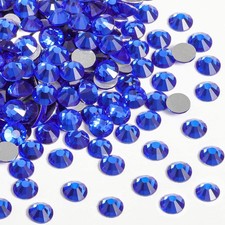 1440 PCS Sapphire Flat Back Glass Rhinestones for Nails Craft Clothes Decoration
