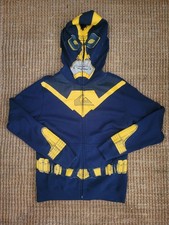 New Quiksilver Little Man Zip Full Hoodie Jacket Youth Navy Fleece Boys M 12