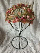 Vintage Hat by Mr Milton 1950\'s Floral Veiled Green Pink Flowers French Room Floral Vintage Hat for Sale up to 90% Off: Poshmark main image 3