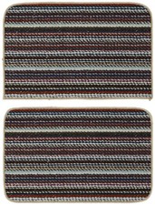 Garland Rug Carnival Stripe Assorted Multi Colors Accent Rug Set 2 Piece Set