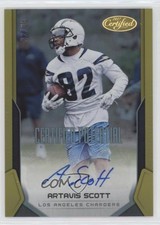 2017 Certified Potential Signatures Mirror Gold 22/25 Artavis Scott Auto 0b2