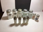 Lot Of 11 ,5 Hazel-Atlas Milk Glass Beehive Salt & Pepper Shakers Vintage & More