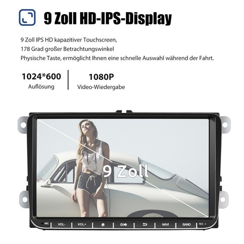 Android 14 Carplay Autoradio GPS NAVI RDS Für VW GOLF 5 6 Touran Tiguan Polo EOS - Bild 11 von 14