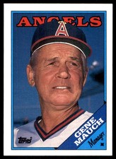 Gene Mauch 1988 Topps #774 California Angels MLB READ FREE SHIPPING AutographDen
