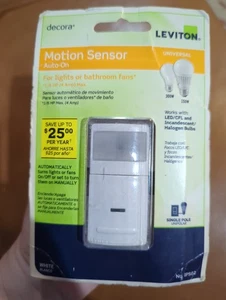 LEVITON decora Capteur de mouvement UNIVERSAL Pour les feux ou les ventilateurs IPS02 SINGLE POLE