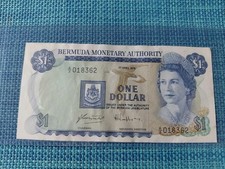 🇧🇲 Bermuda 1 Dollar P-28b P-28   1 April 1978 VF  banknote 020626-3
