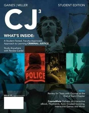 CJ (with CourseMate, 1 term (6 months) - Paperback, by Gaines Larry K. - Good