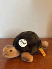 Steiff Turtle "Slo". W/ Tag  Button 6" long