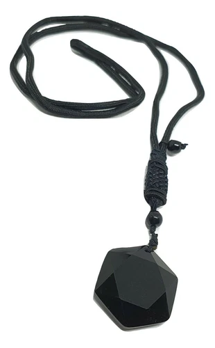Obsidiana Colgante Estrella Collar Negro Hexagrama Piedras Preciosas... - Imagen 7 de 12