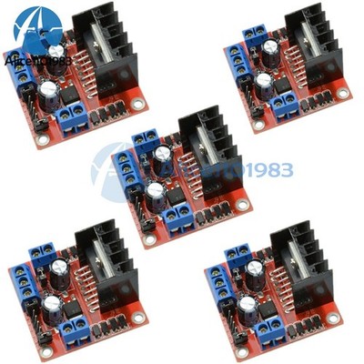 5PCS 25W L298N Dual HBridge DC Stepper Motor L298N Drive Controller Board Module