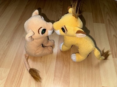 Simba Und Nala Plüschfiguren König Der Löwen  Mattel Magnet Küssend 1993 Disney
