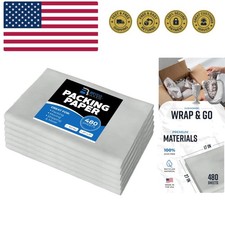 Packing Paper Sheets for Moving 480 Sheets 27" x 17" 15lb Newsprin...