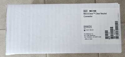 MC100 Microclave Clear IV Connector, Pack of 100