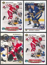 LOT OF 4 Upper Deck RC Rookie Alexei Kovalev (2x), Alex Mogilny, Rob Niedermayer