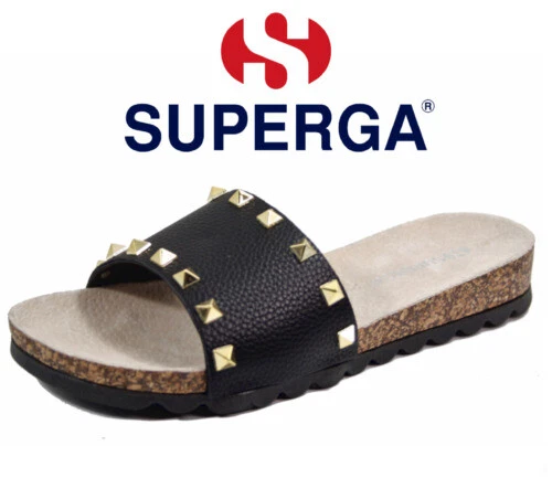 Scarpe da donna neri Superga