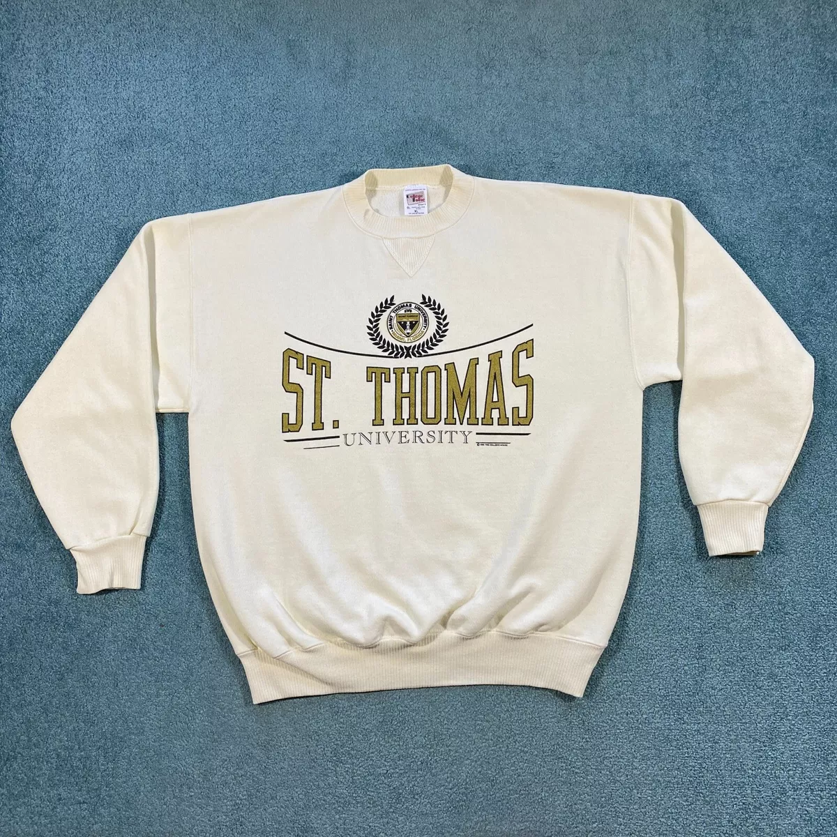 VINTAGE St. Thomas University 1990 Sweatshirt Adult Extra Large
