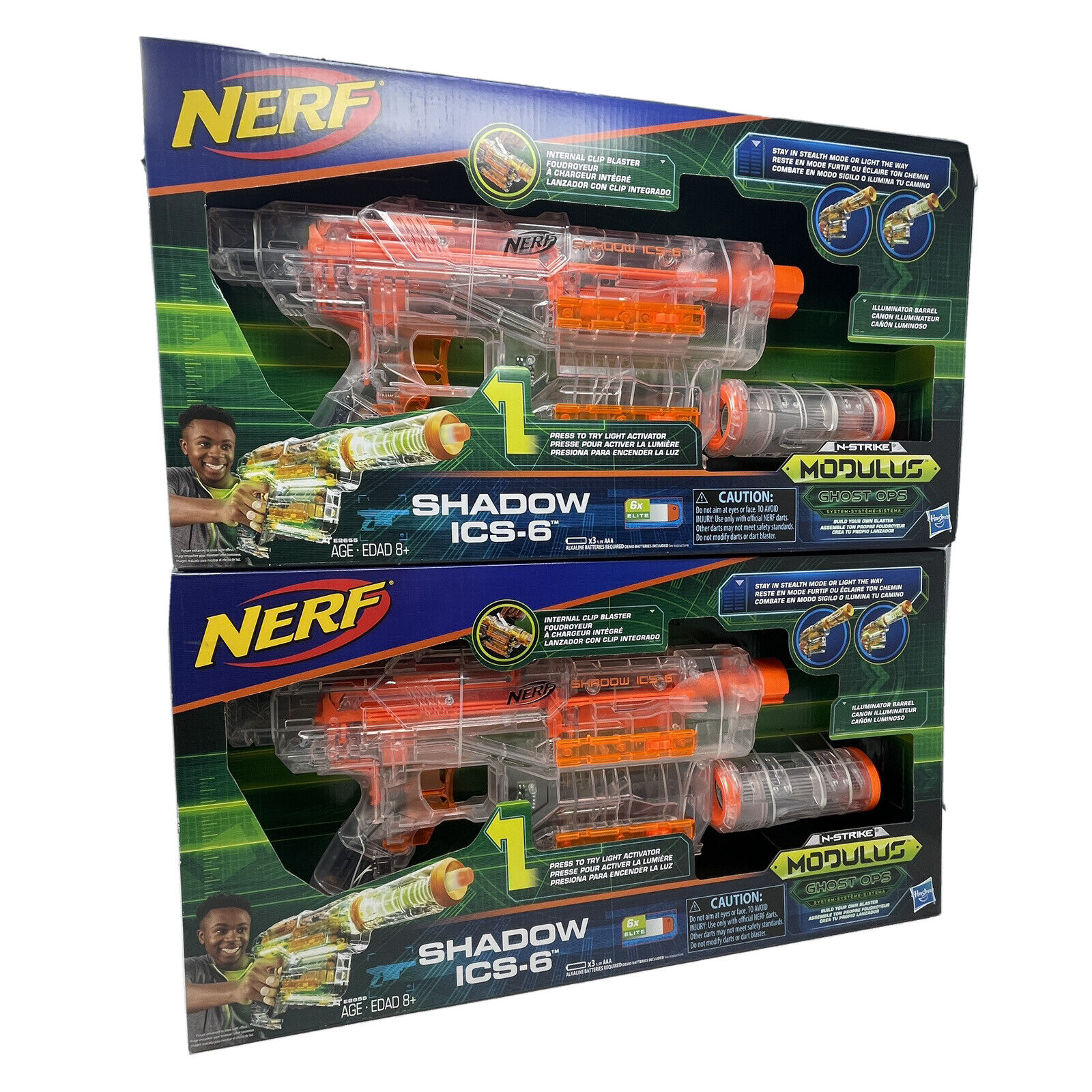 NERF Modulus Ghost Ops Shadow ICS-6 