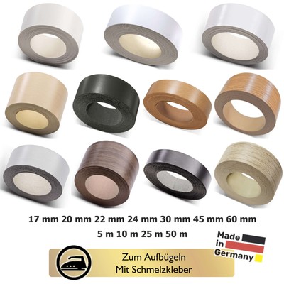 Kantenumleimer Bügelkante Schmelzkleber Umleimer 17 20 22 24 30 45 60 mm