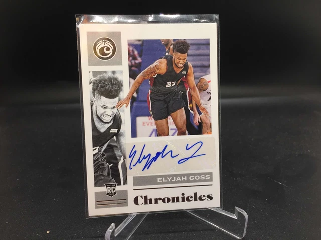 Elyjah Goss 2021 Chronicles Draft Auto CR-EGO IUPUI RC Rookie