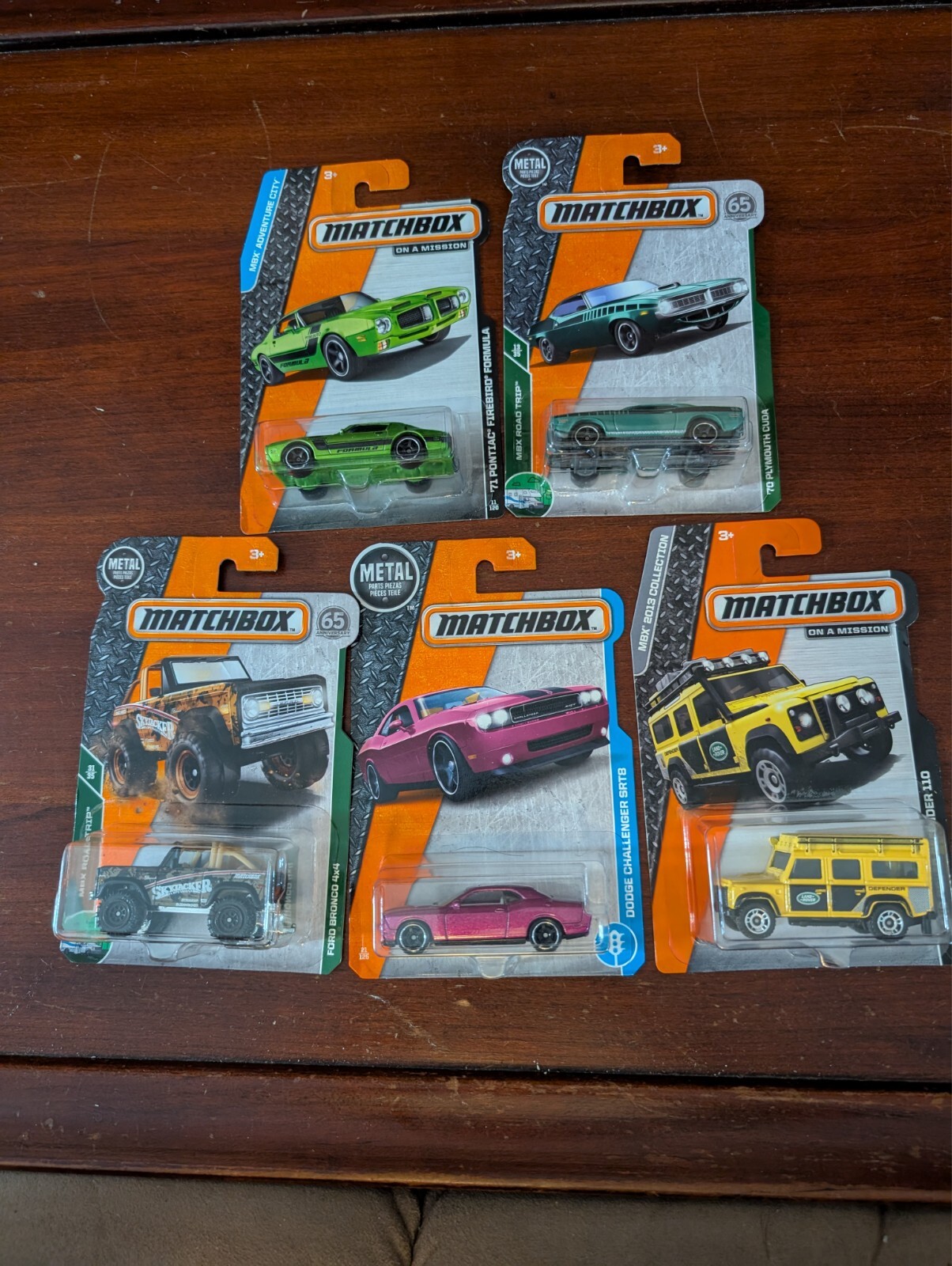 Lot of 5 Matchbox Diecast Heritage MBX Road Trip Black Card