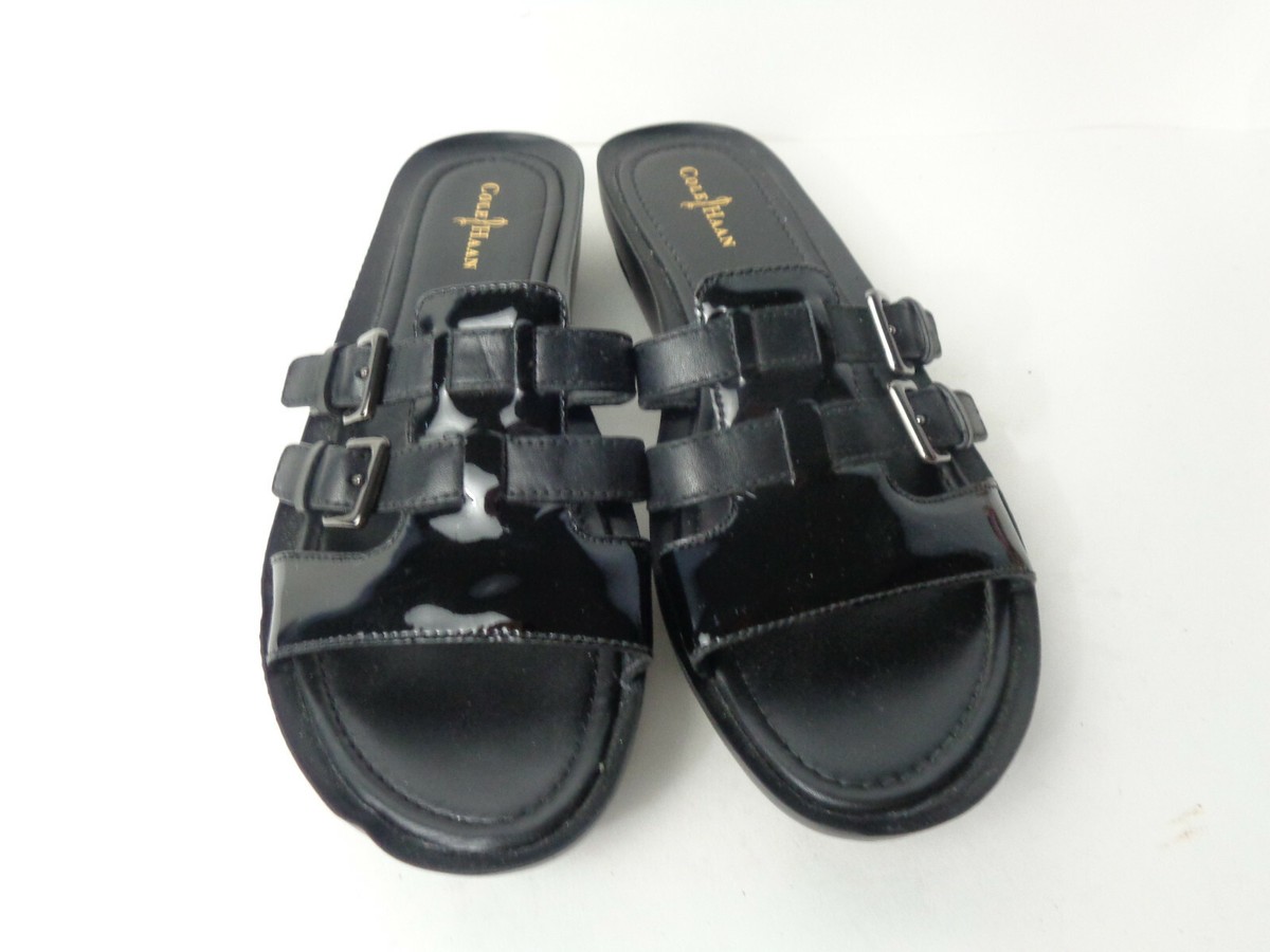 Cole Haan NikeAir Sandals Black Leather Buckle Slides Mens 13M Excellent Amazon.com | Cole Haan Men main image 4