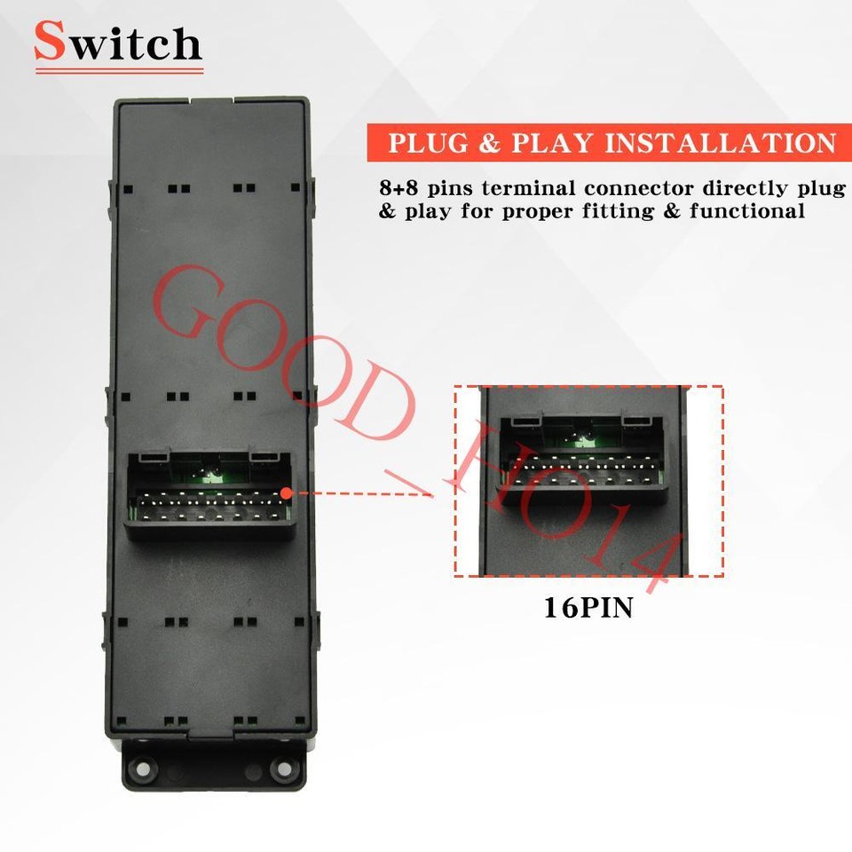 For Hyundai Accent 2011-2017 Driver Side Door Power Window Switch 93570-1R111. E - Foto 2