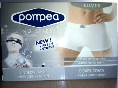 Boxer Slip Pompea Silver POMPEA BOXER UOMO MICROFIBRA